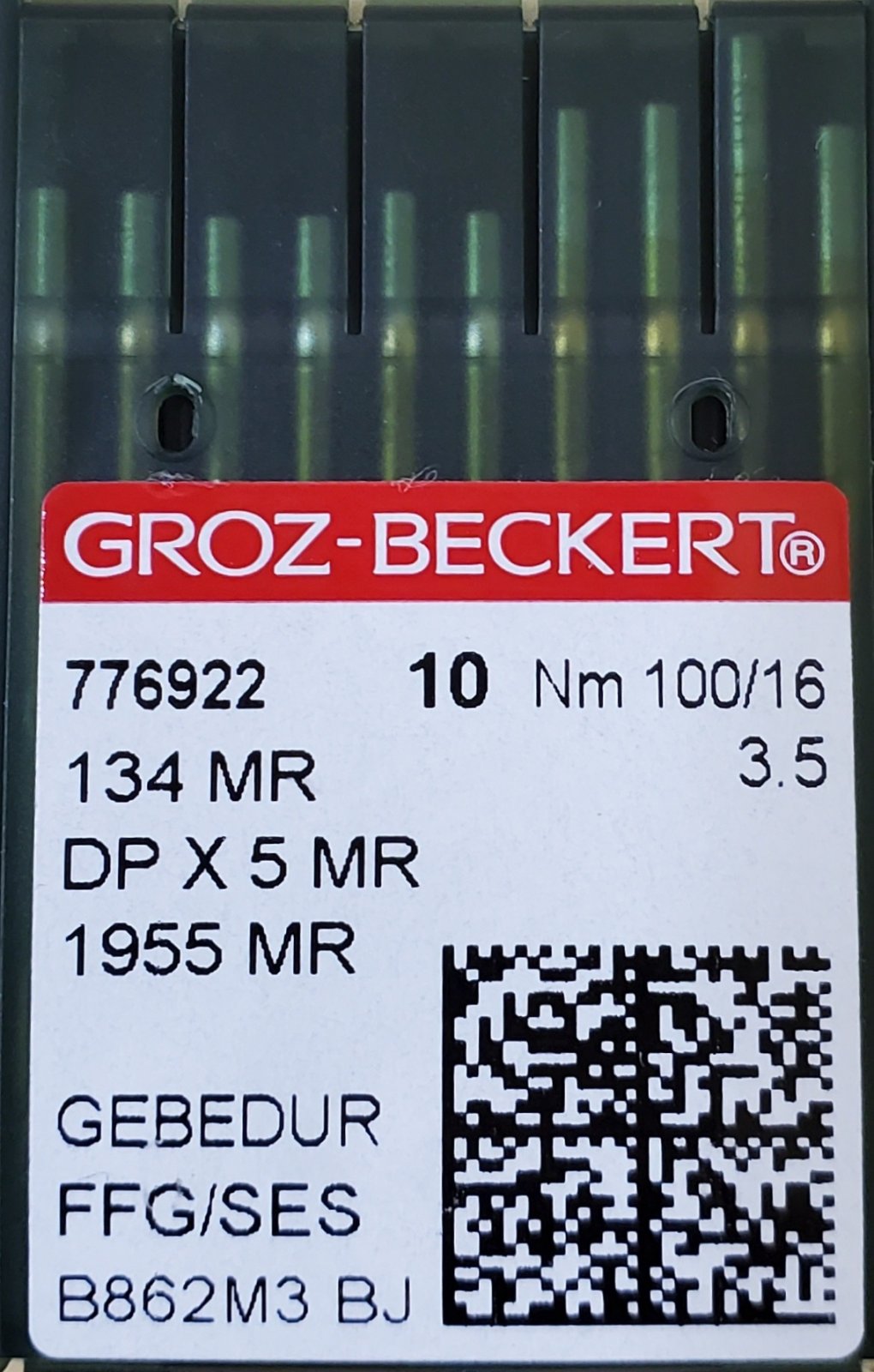 Groz-Beckert Needle 134MR FFG/SES Point 100/16 (MR 3.5) Titanium