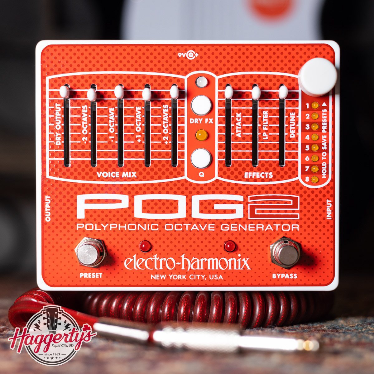 Electro-Harmonix POG2 Polyphonic Octave Generator Guitar Pedal
