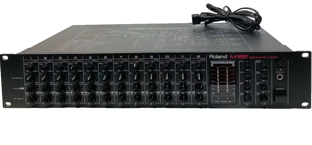 Roland アナログミキサーM-12E Roland/ローランド 12ch ミキサー M-12E