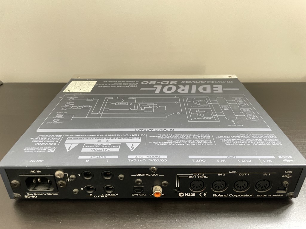 SD-80 - Edirol SD-80 - Audiofanzine