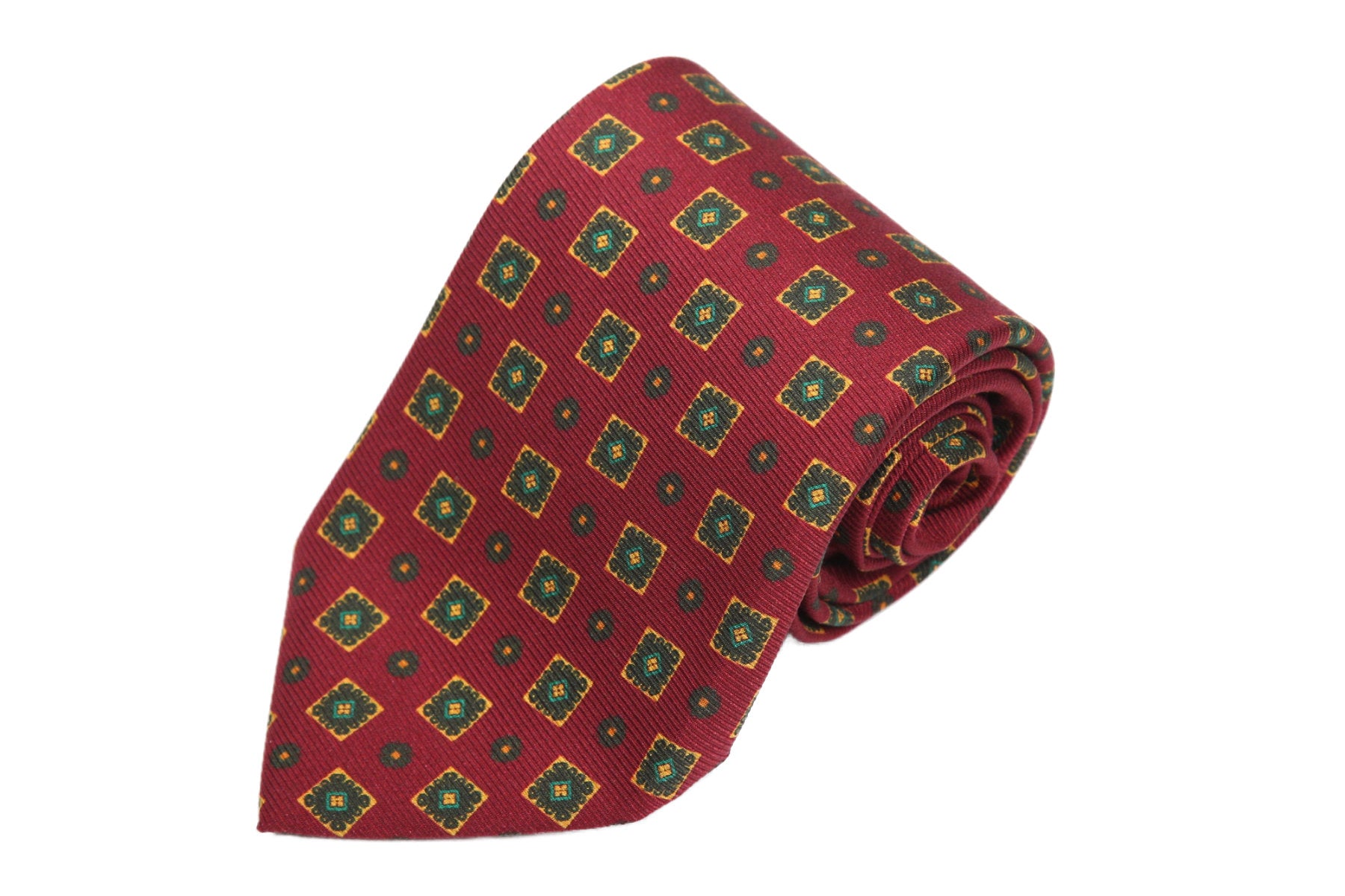 ラスト1点！】BLUE LABEL ネクタイ ◇ シルク ◇ エンジ×小紋