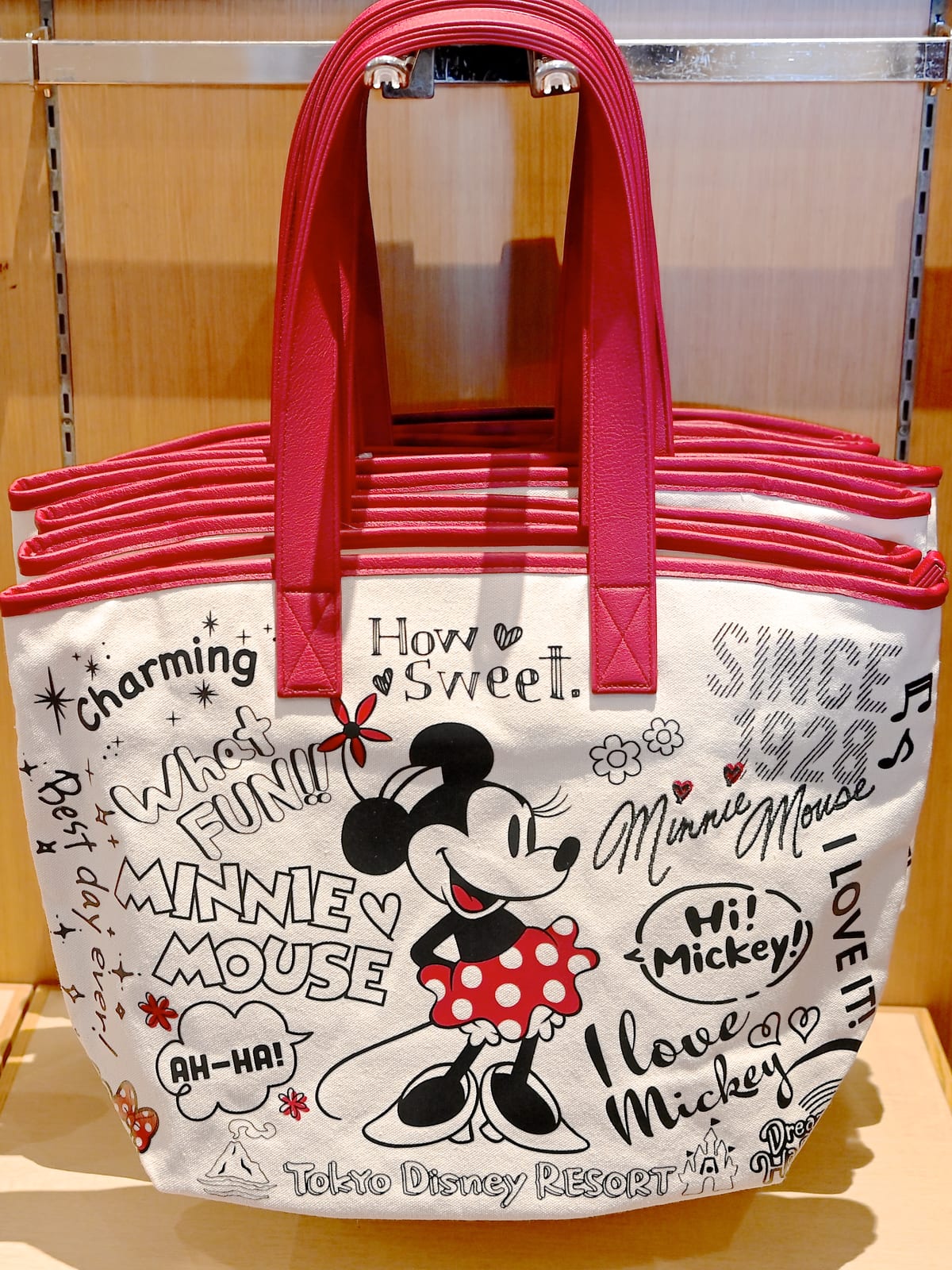 クラシックテイストのミッキー&ミニー！東京ディズニーランド トート