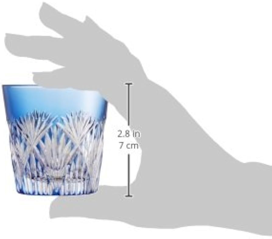 Amazon.co.jp: カガミクリスタル(Kagami) ペア冷酒杯 赤青 120㏄ 江戸