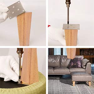 Amazon.co.jp: Steppiano 家具脚 4本セット テーブル脚 ソファ 脚