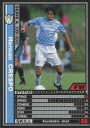 Amazon.co.jp: WCCF/01-02/ラツィオ/黒/126/エルナン・クレスポ