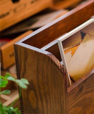 Amazon｜Ansimple ビンテージ風 ナチュラルな 木製 引出し付き 小さめ