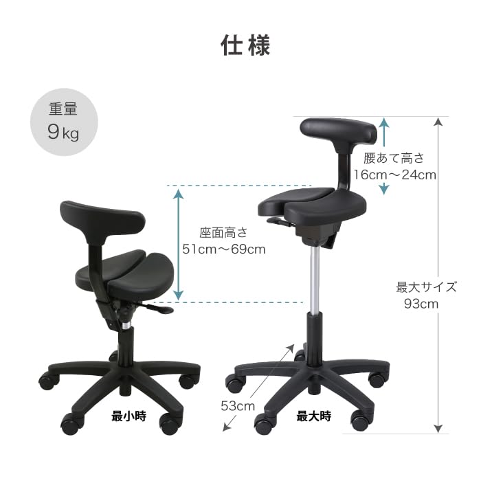 Amazon.co.jp: アーユルチェアー キャスタータイプ オクトパス