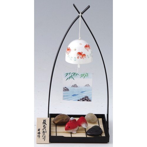 Amazon.co.jp: 夏の風物詩 金魚風鈴セット [盆高さ28.0cm] 納涼