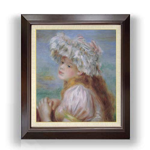 Amazon.co.jp: ルノワール レースの帽子の少女 F10 油絵直筆仕上げ