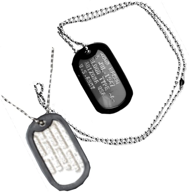 Amazon.co.jp: 米軍実物DOG-TAG ドッグタグをあなたのオリジナル打刻で