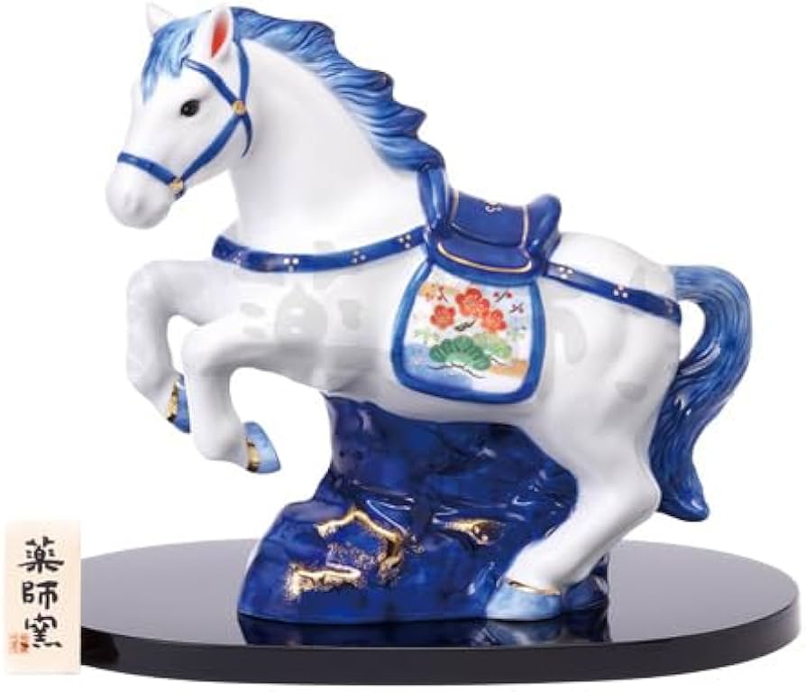 Amazon.co.jp: 薬師窯(yakushigama) 染錦 招福 午 (天翔) 【39】 2026