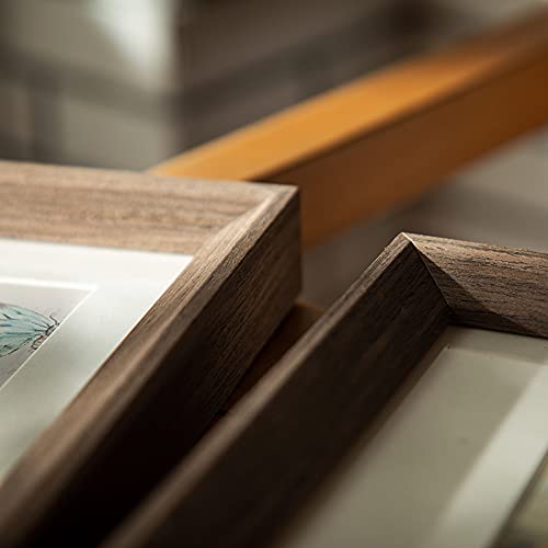 Amazon.co.jp: 無垢材の額縁木製のフォトフレーム正方形の家族の写真45