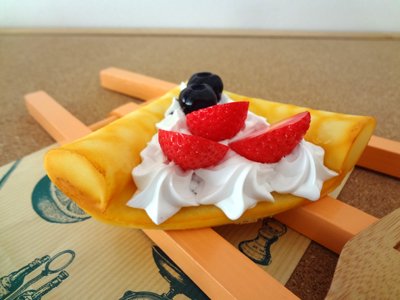 Amazon.co.jp: 食品サンプル屋 食品サンプル ミニストロベリークレープ