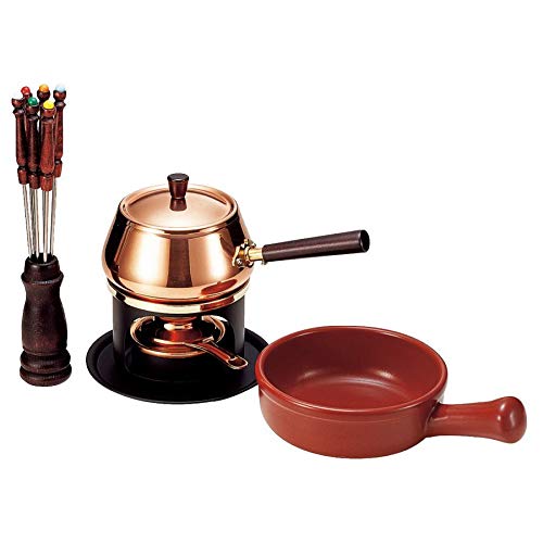 Amazon.co.jp: 新光金属(Sinkoukinzoku) フォンデュ鍋 オイルパン:素銅