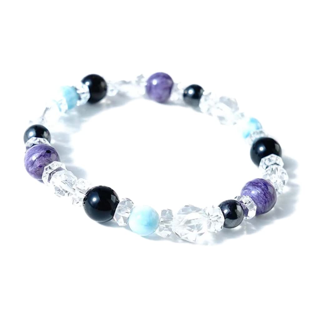 Amazon | ブルーコーン パワーストーン ブレスレット 天然石 モリオン