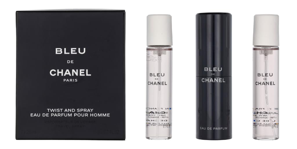 Amazon.com : Chanel Bleu De Eau De Parfum Travel Spray for Men 3 X