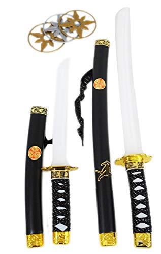 Amazon | 大江戸 忍者刀セット 手裏剣付き 手裏剣 太刀 小太刀