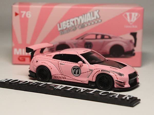 Amazon | Pink Pig！MINIGT 1/64 日産 GT-R R35 LB Works Liberty Walk
