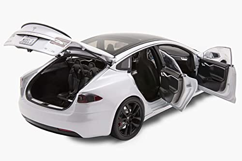 Amazon | テスラ特注 1/18 テスラ モデルS P85 ホワイト Tesla Model S