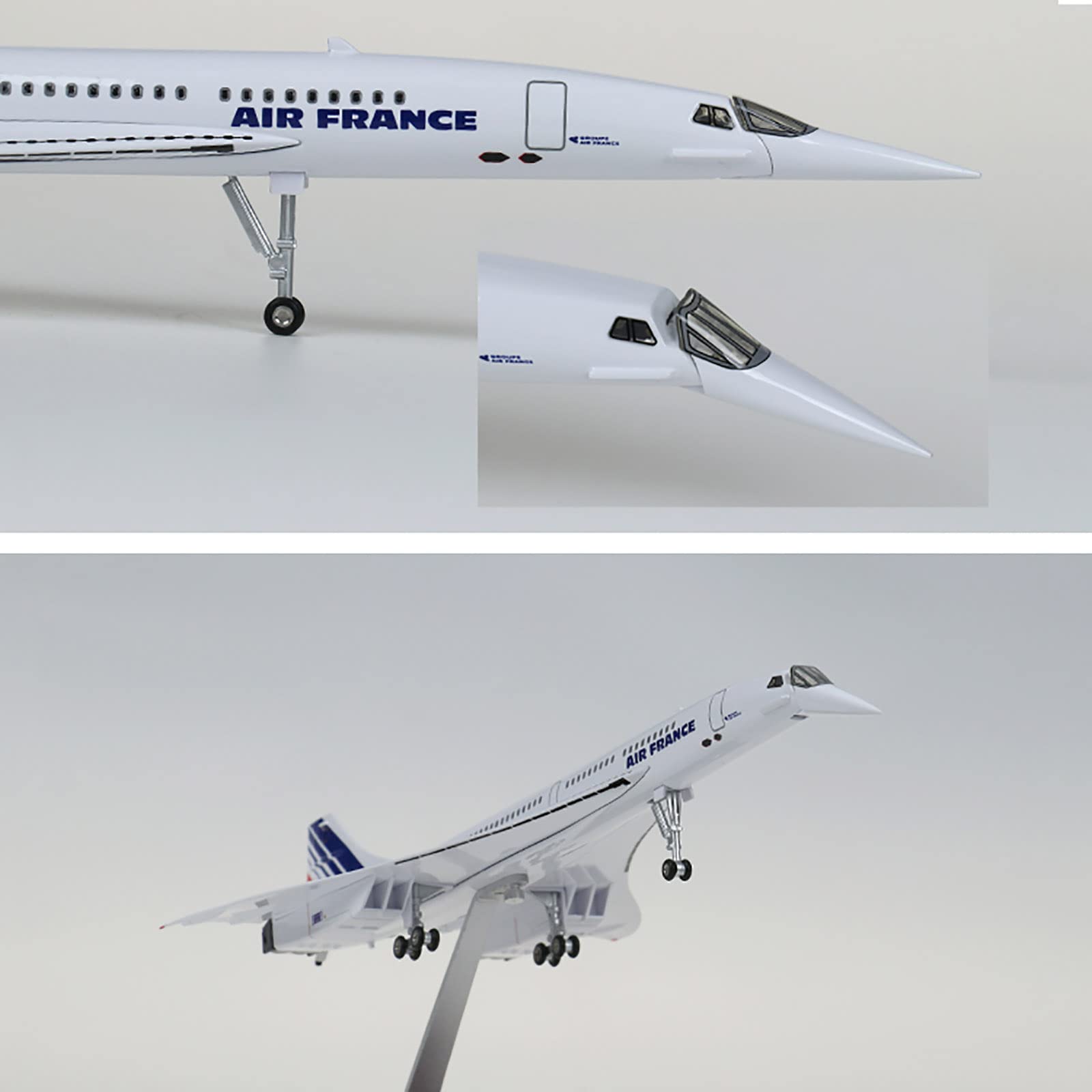 Amazon.co.jp: 1:125モデルジェット航空機モデルコンコルドモデル