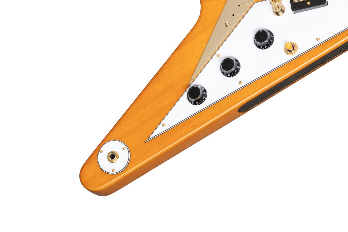 Amazon | Epiphone / 1958 Korina Flying V (White Pickguard) Aged