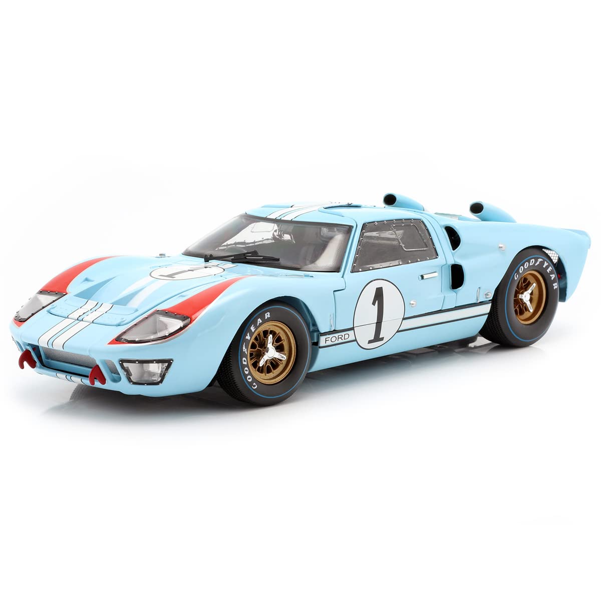 Amazon | 1966 Ford GT-40 MK 2 Blue 1 1/18 by Shelby Collectibles