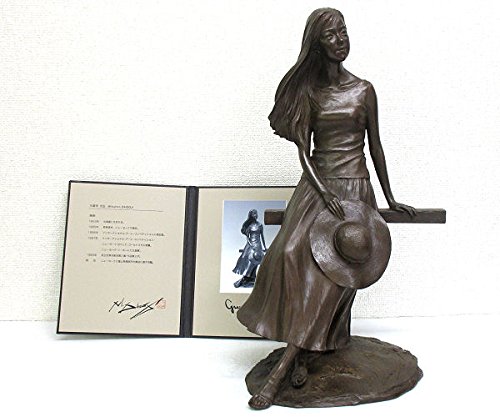 Amazon.co.jp: 大道寺光弘『緑かほる風』ブロンズ像 銅像 彫像 彫刻