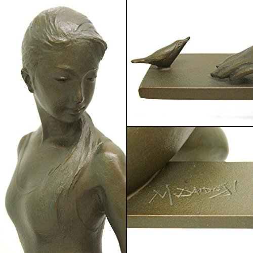 Amazon.co.jp: 大道寺光弘『透明の時』ブロンズ像 銅像 彫像 彫刻 人物