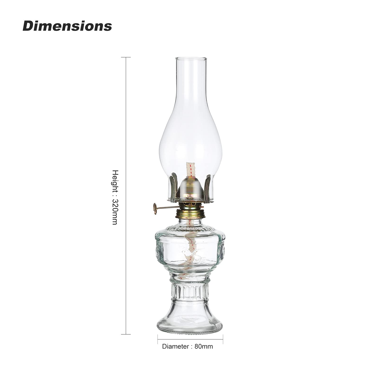 Amazon.co.jp: 素朴なオイルランプ ランタン ヴィンテージガラス 灯油