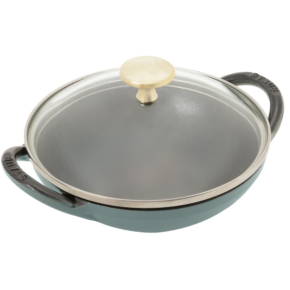 Amazon.co.jp: staub ストウブ 「 ベビー ウォック ユーカリ 16cm 蓋