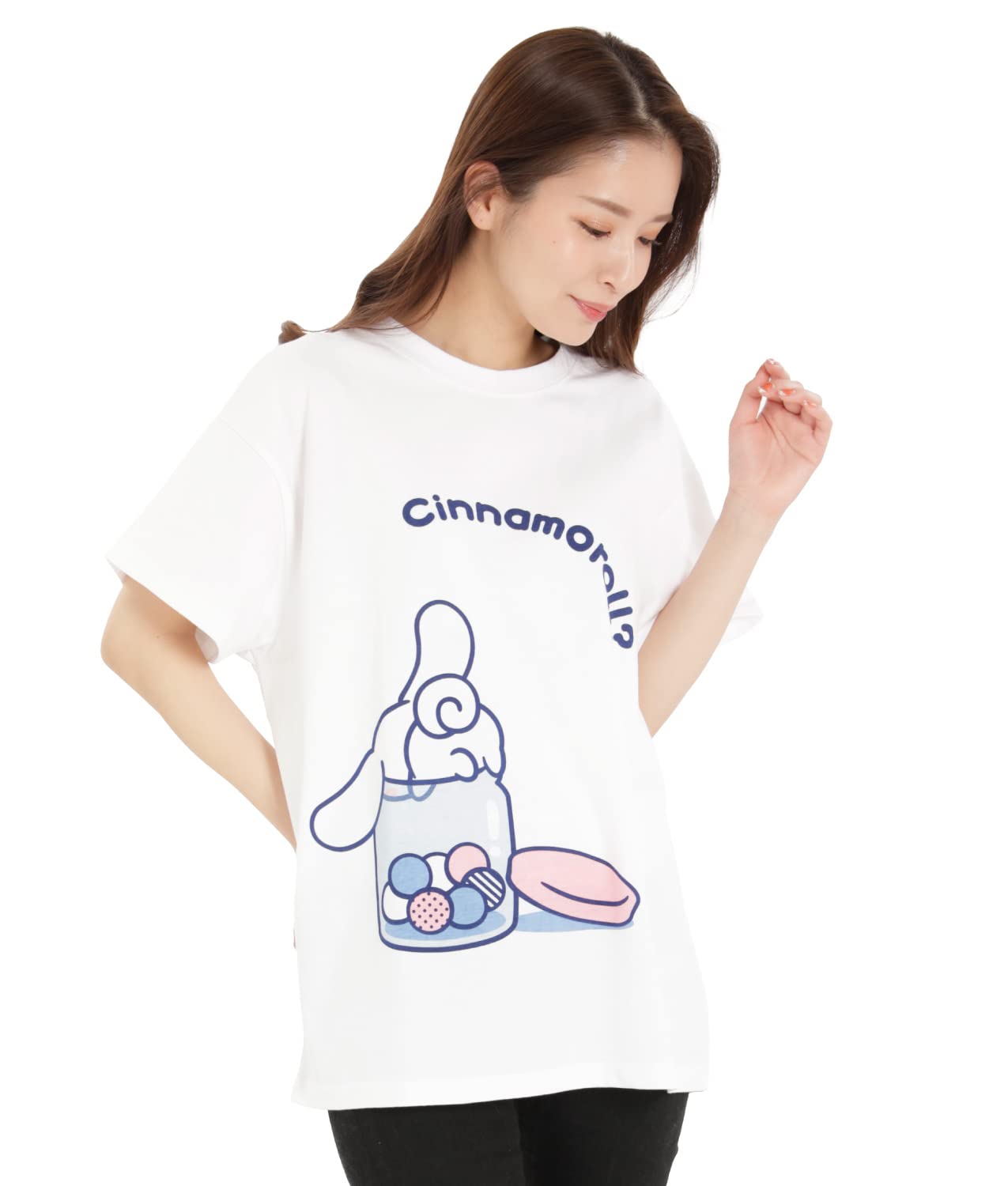 Amazon.co.jp: SAZAC(サザック) かくれんぼシナモンTシャツ レディース