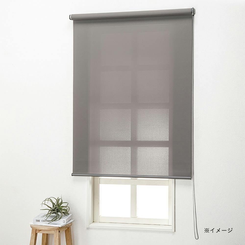 Amazon｜カインズ(CAINZ) チェーン式ロールスクリーン グレー 横90cm