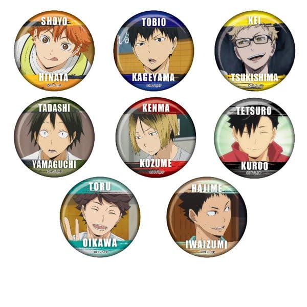 Amazon.co.jp: ハイキュー！！ 百面相缶バッジvol.3 8個入りBOX 全8種
