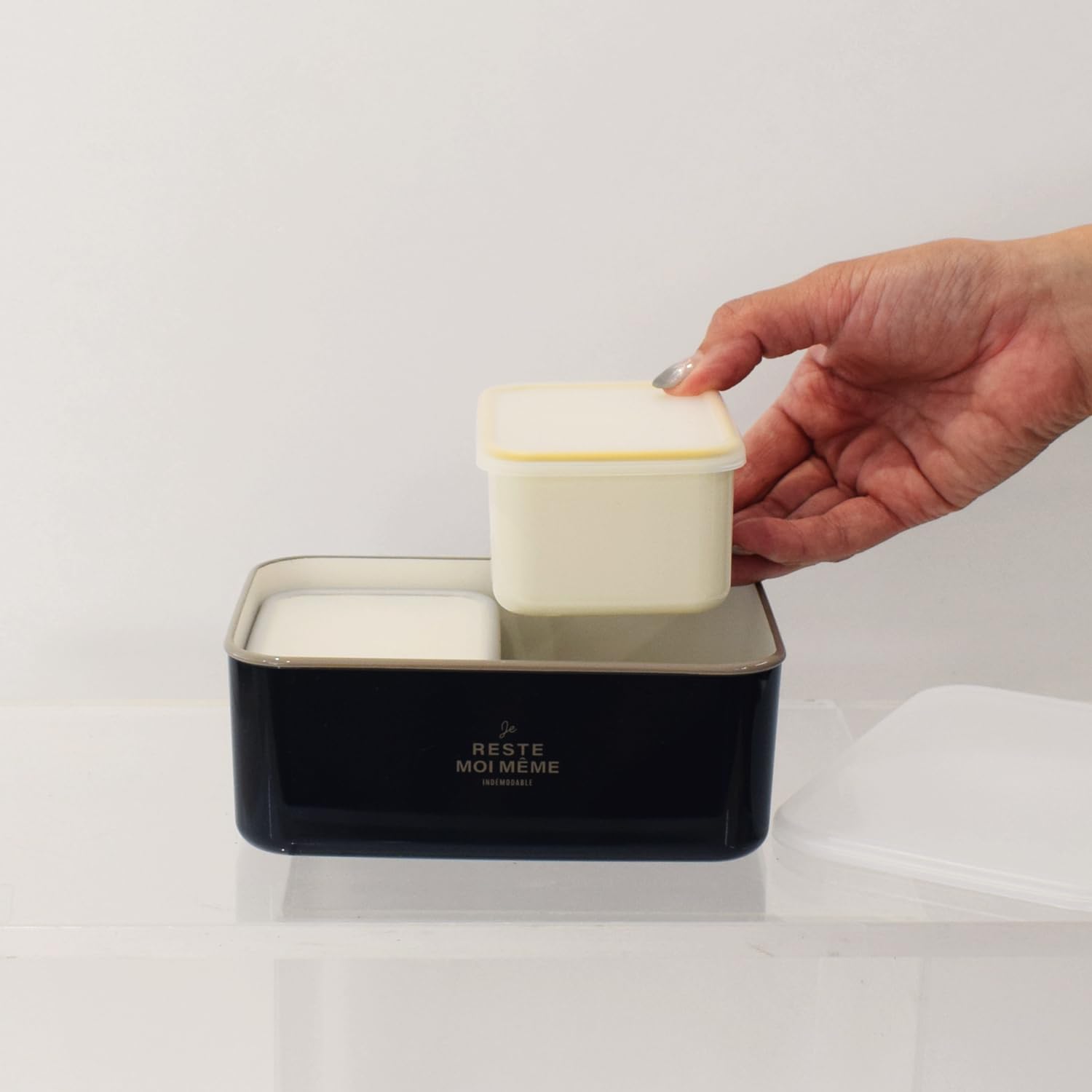 Amazon | Sabu ユニモア 抗菌フードコンテナスクエア L ベージュ