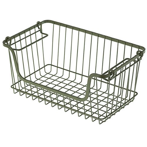 Amazon.co.jp: STACKS WIRE STORAGE OPEN BASKET [ Sサイズ/カーキ