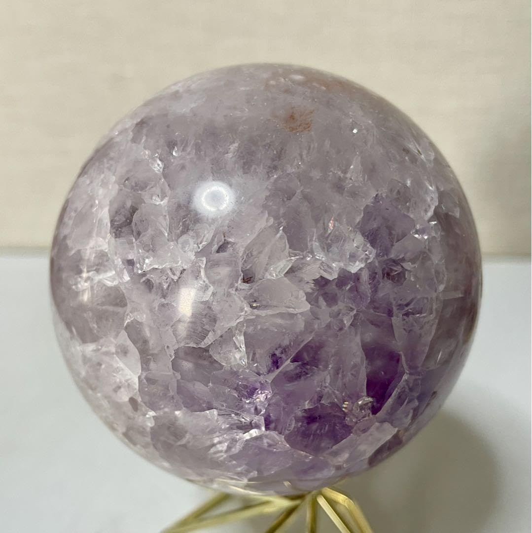 Amazon.co.jp: ジオード ピンクアメジスト スフィア パワーストーン