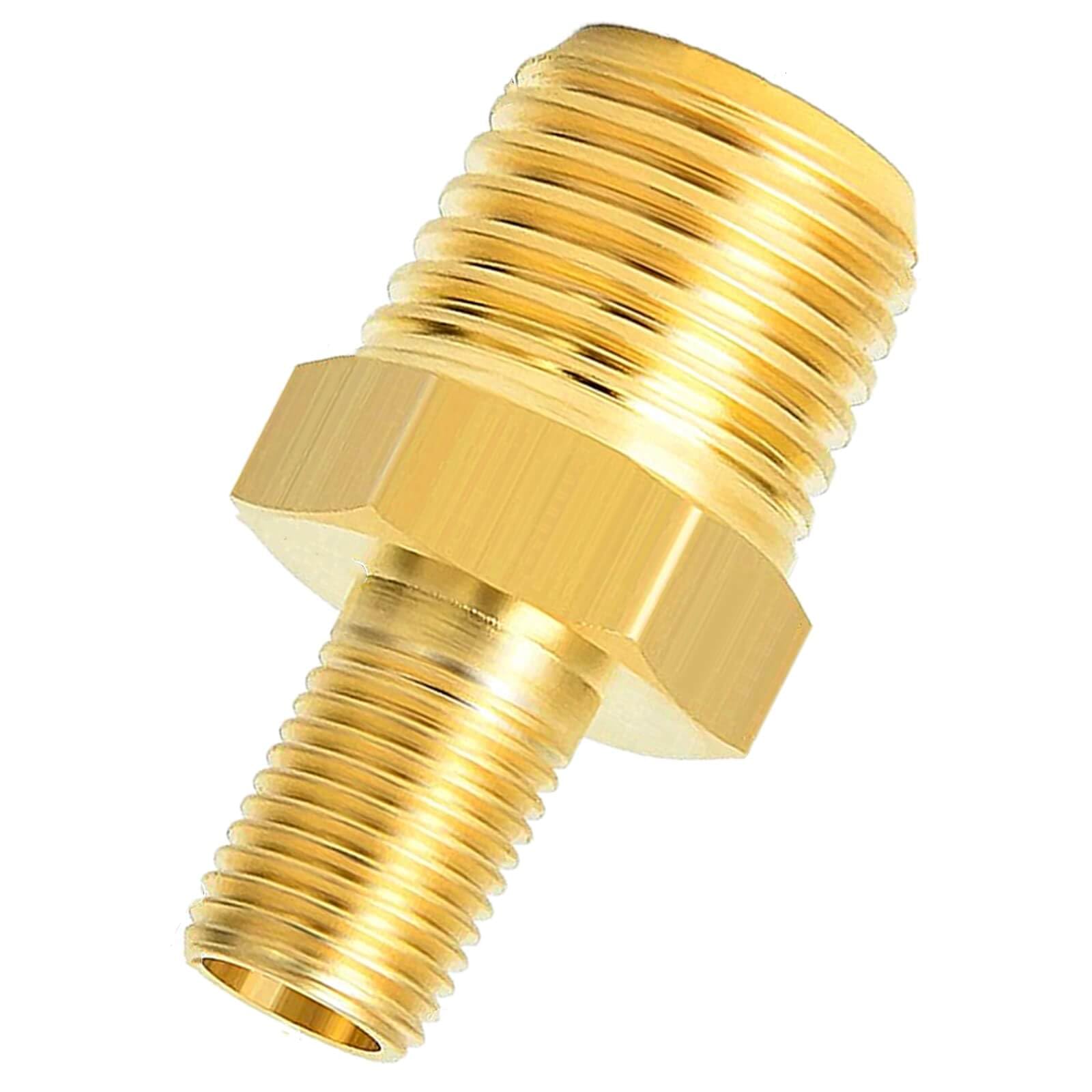 Amazon | LDCRE 1個 真鍮 空気入れアダプター 1/4 NPT(M) - 標準米式