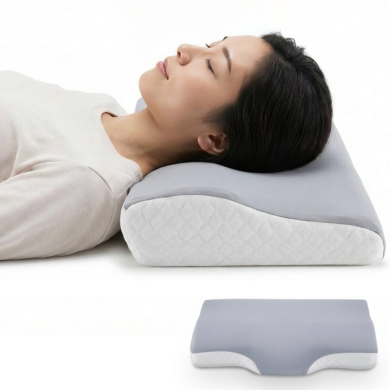 Amazon｜枕 首が痛くならない 低反発枕 高低差設計 肩圧分散 まくら