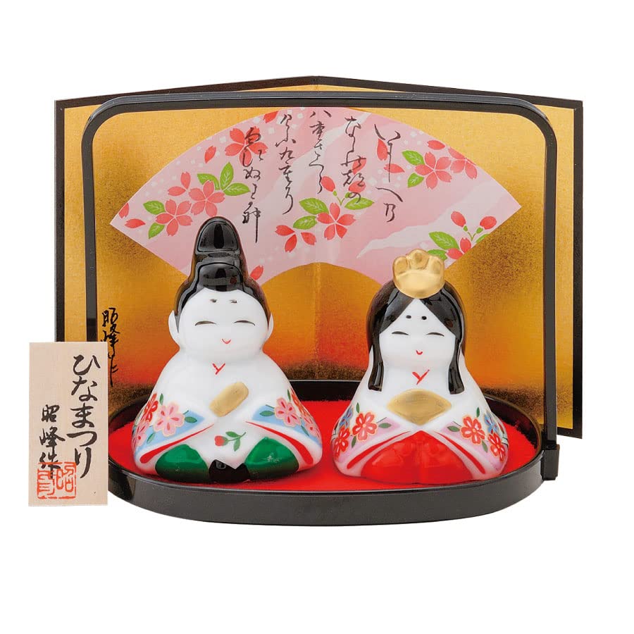 Amazon.co.jp: 瀬戸陶芸社 ひな人形 雛人形 コンパクト セット 錦彩
