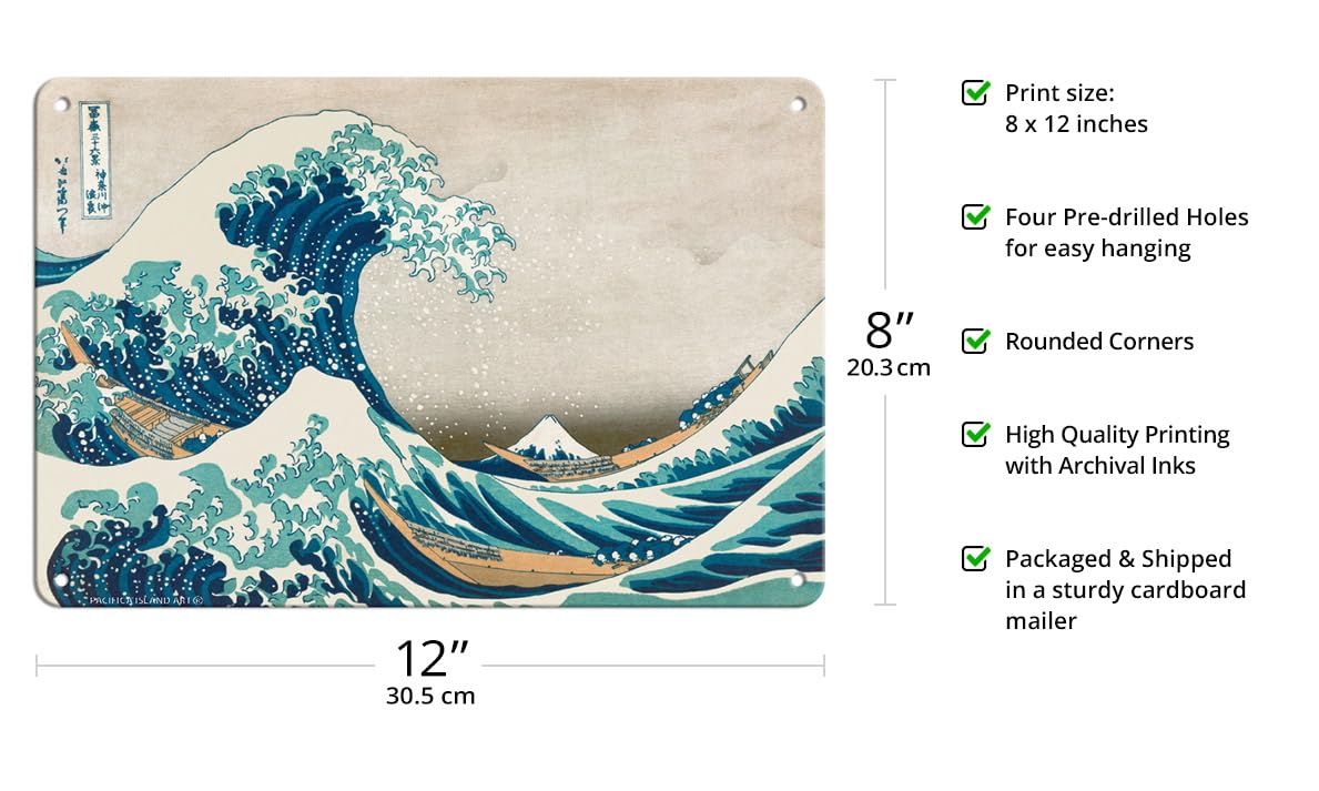 Amazon.com: Pacifica Island Art The Great Wave off Kanagawa