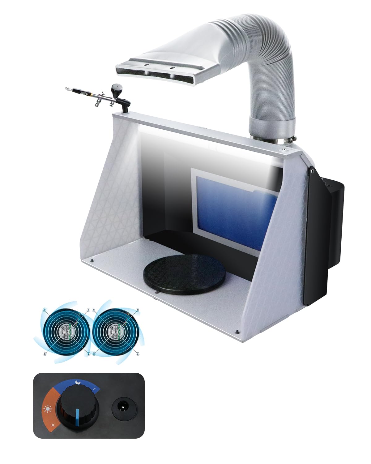 Amazon.co.jp: urlife 塗装ブース スプレーブース 2基ファン 9.2m3