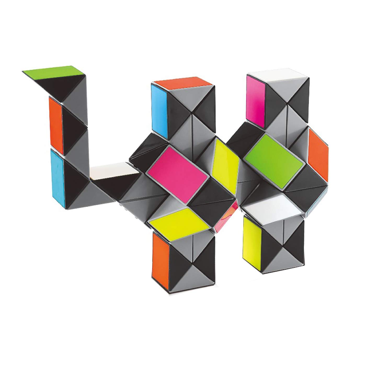 Amazon | 大型スネークキューブパズル フィジェット感覚玩具 鮮やかな