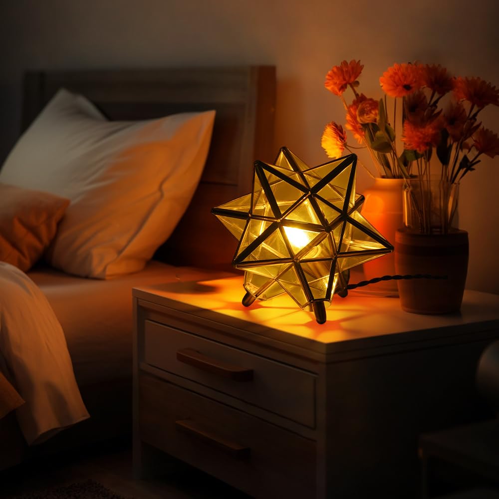 Amazon.co.jp : Cerdeco 幻想的に広がる星のシルエット テーブルライト