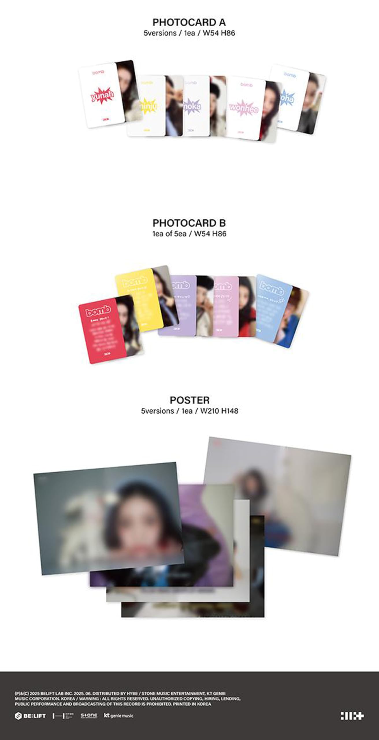 ILLIT bomb 3rd Mini Album (GLLIT - IROHA Ver.) : Amazon.ca: Home