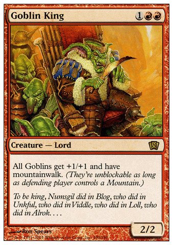 Amazon.co.jp: Magic: the Gathering - Goblin King - Eighth Edition