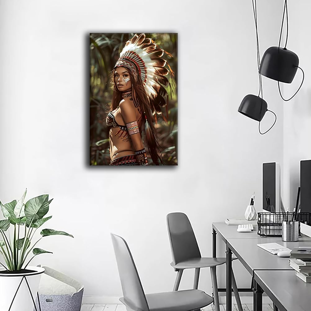 Amazon.co.jp: MUZHINING ネイティブアメリカンのウォールアート