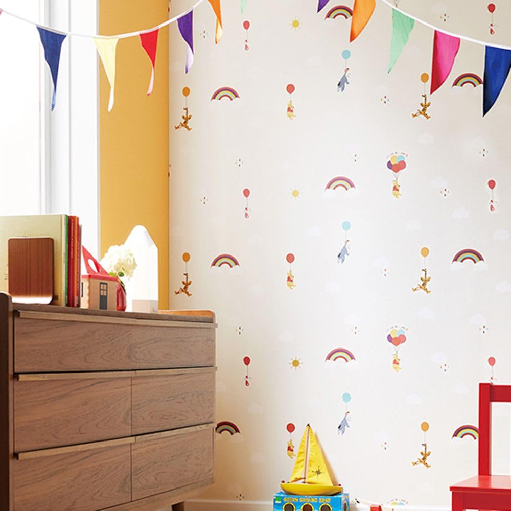 Amazon | 壁紙屋本舗 のり付き 壁紙 クロス ディズニー くまのプーさん