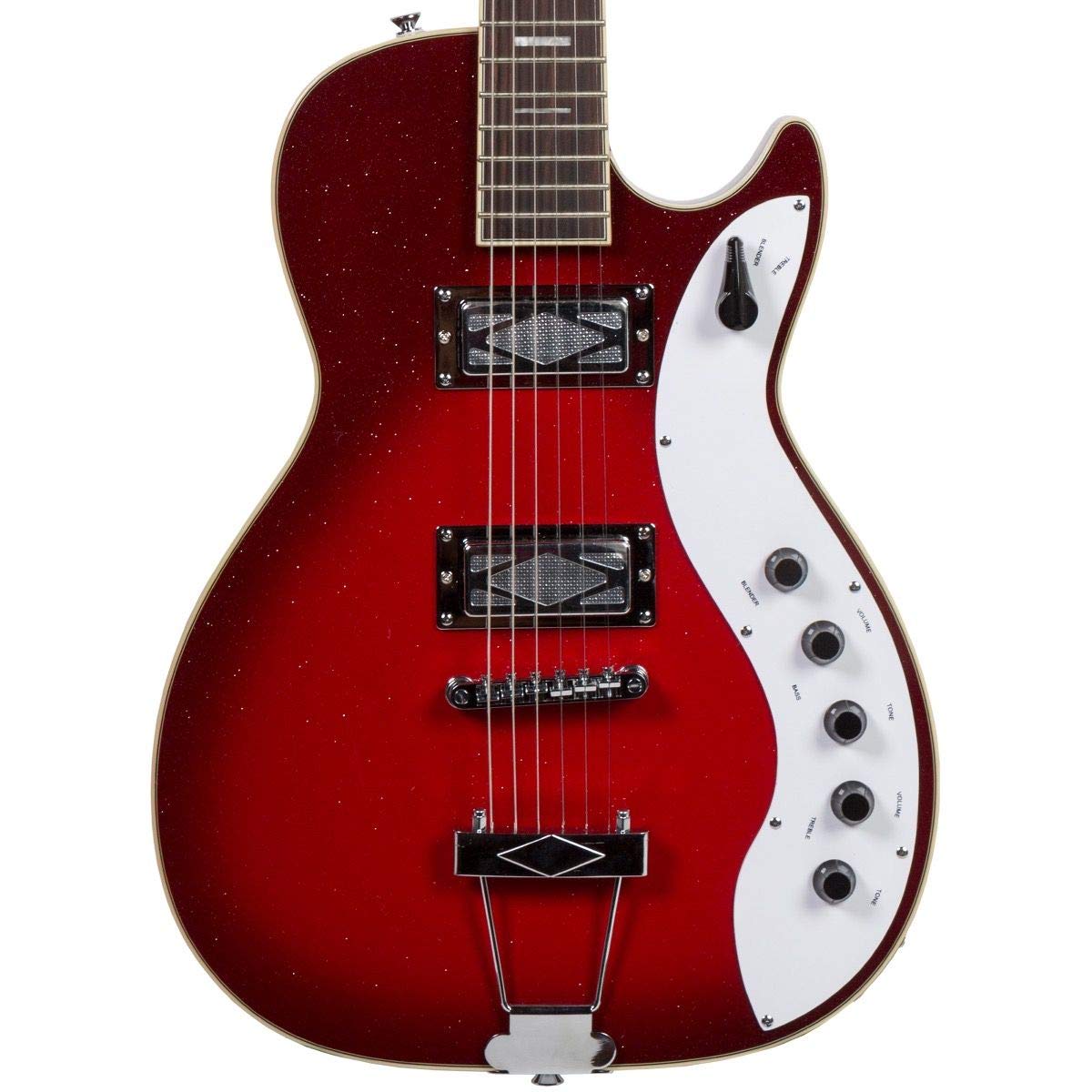 Amazon.com: Silvertone 1423 Red Silver Flake Burst : Musical