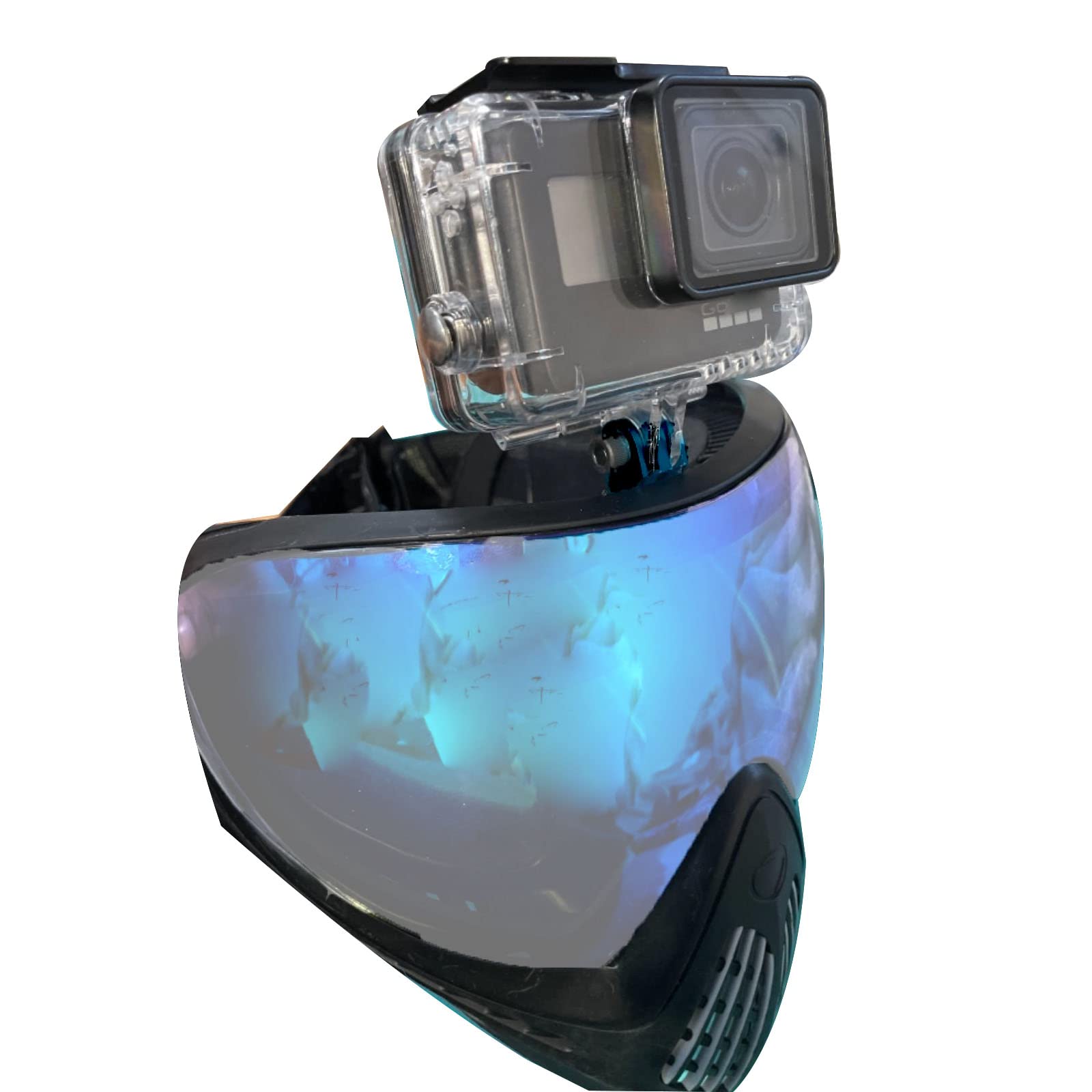 Amazon | AOOHYEO ゴーグルカメラベース用 ペイントボールフェイス