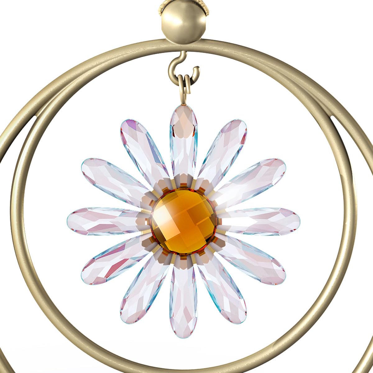 Amazon.com: Swarovski Crystal Garden Tales, Daisy Ornament, Pink